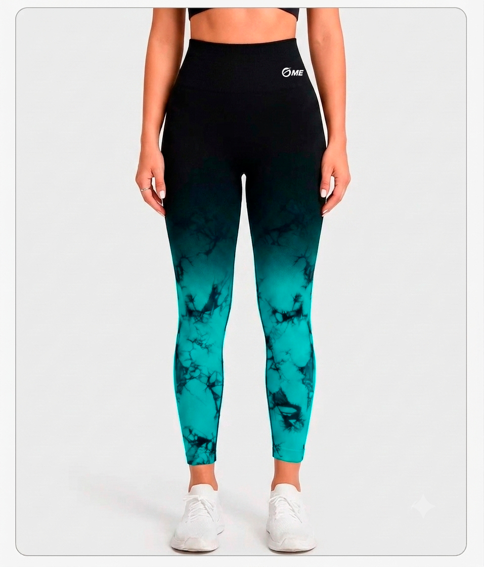 GADIR WAVE - Seamless Tie-Dye Yoga Leggings