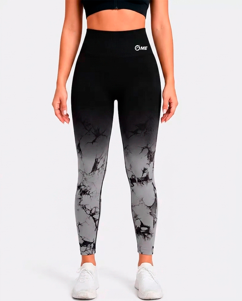 GADIR WAVE - Seamless Tie-Dye Yoga Leggings